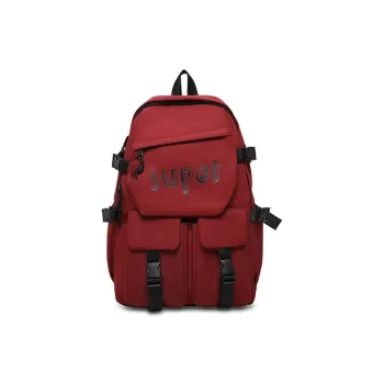 LUVISTRUE Nylon Backpack Regular Unisex White/Gray/Black/Burgundy