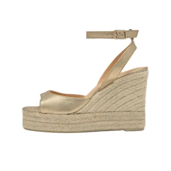 Castañer Blair Strap Sandals 11cm Women's Gold