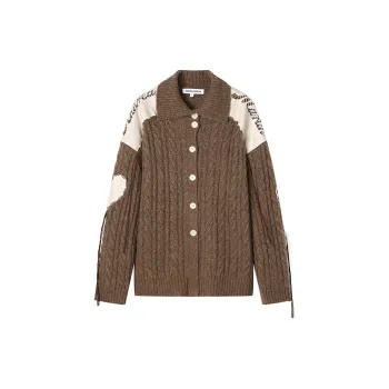 ANDREA MARTIN Knitted Fabric Cardigan Women's