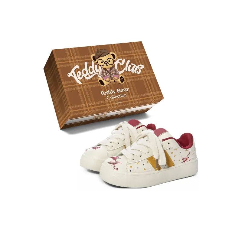 Teddy Bear Collection Coverage Slip Resistant And Abrasion Resistant Low Top Skateboard Shoes Women's-46
