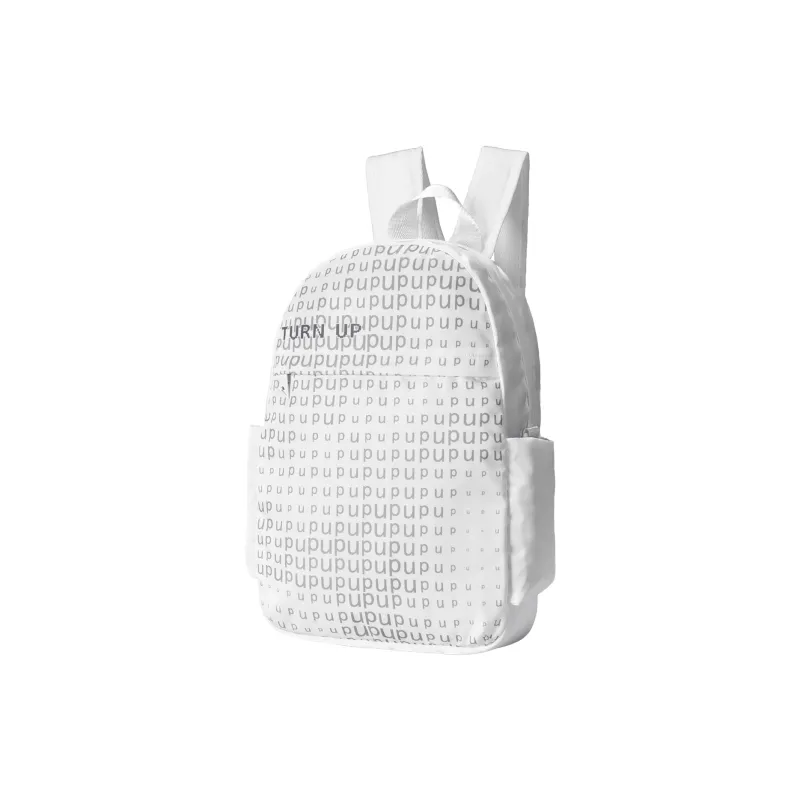 TURN UP Nylon Backpack Regular Unisex White/White 1-1