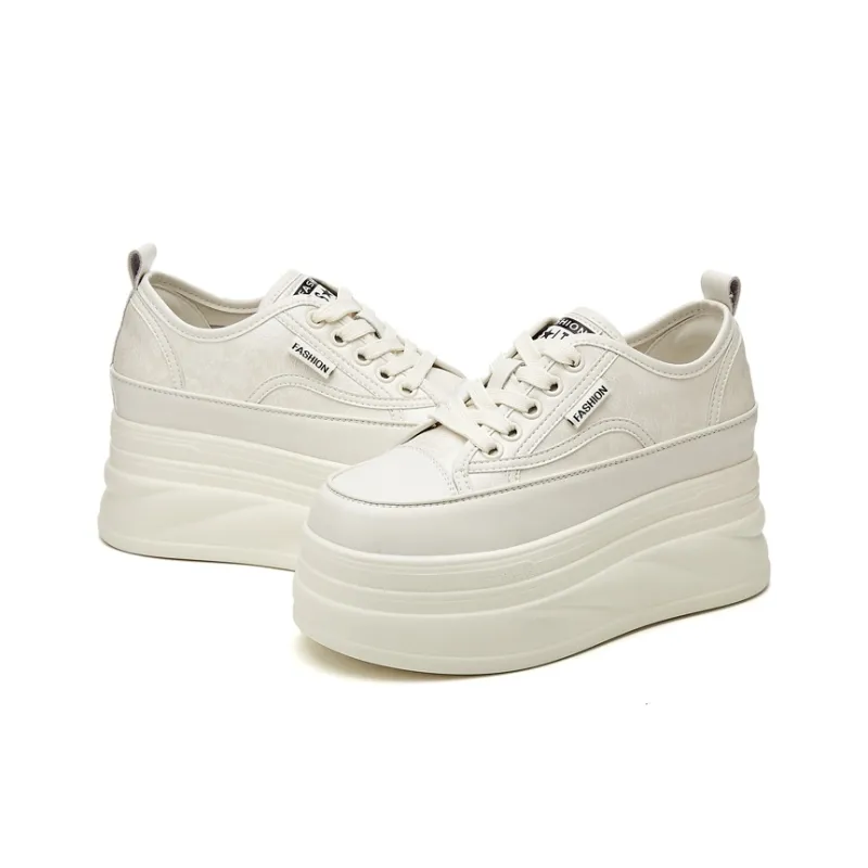 Jerden Smith Anti Slip And Wear Resistant Height Increasing Low Top Skateboard Shoes Women's-3