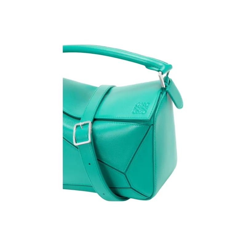 LOEWE Puzzle Nappa Sheepskin Shoulder Bag, Crossbody Bag, Handbag Trumpets Women's Aquamarines Stone Color-8