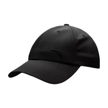 Anta Stretch Twill Baseball Caps Unisex Black