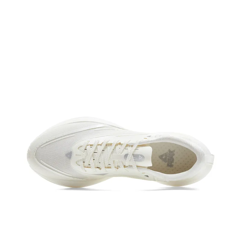 PEAK Cushioning Rebound Abrasion Resistant Breathable Anti Rollover Slip Resistant Low Top Running Shoes Men's Ivory-3