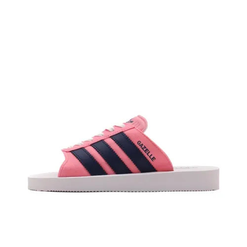 Adidas Originals GAZELLE Slip Resistant Abrasion Resistant Slide Slippers Women's Pink