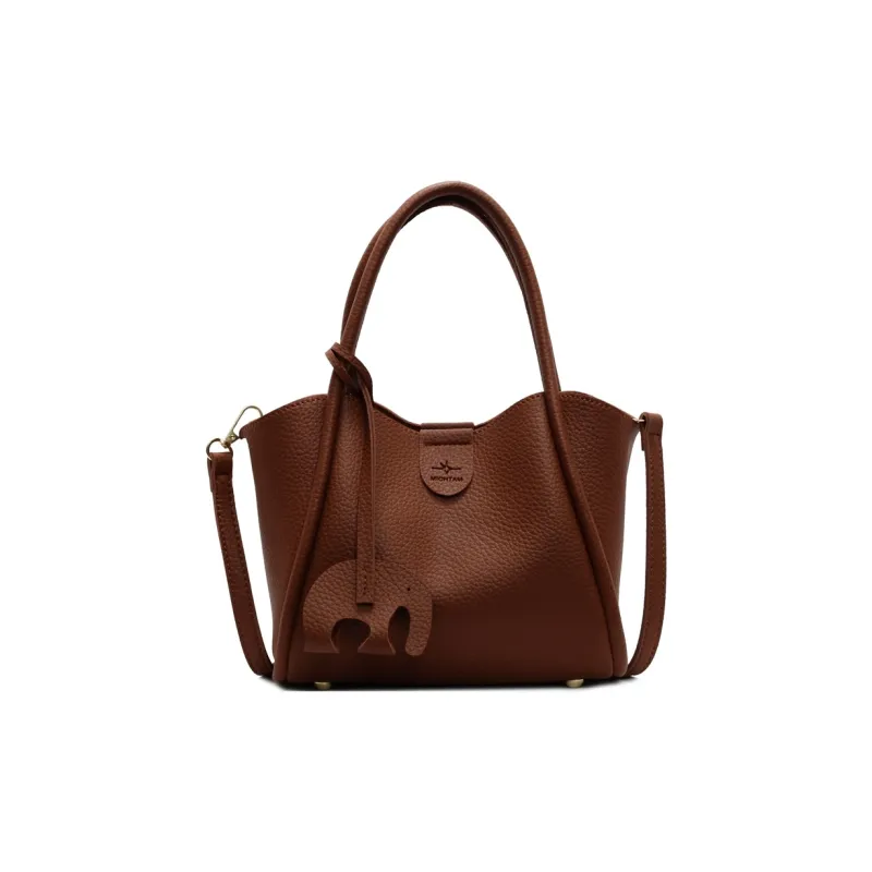 Yalu PU Handbag Women's Black/Ecru/Coffee/Brown/Khaki-22