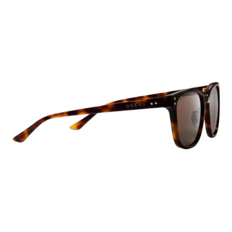 GUCCI Metal Acetate Square Sunglasses Men's Tortoiseshell-2