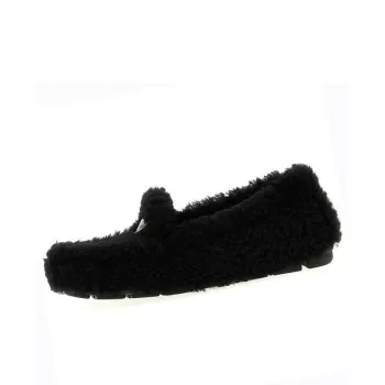 PRADA Triangle Loafers Women's Black