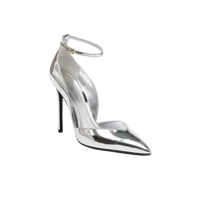 ALEVI Camilla Slim Heel High Heels Women's Silver-2