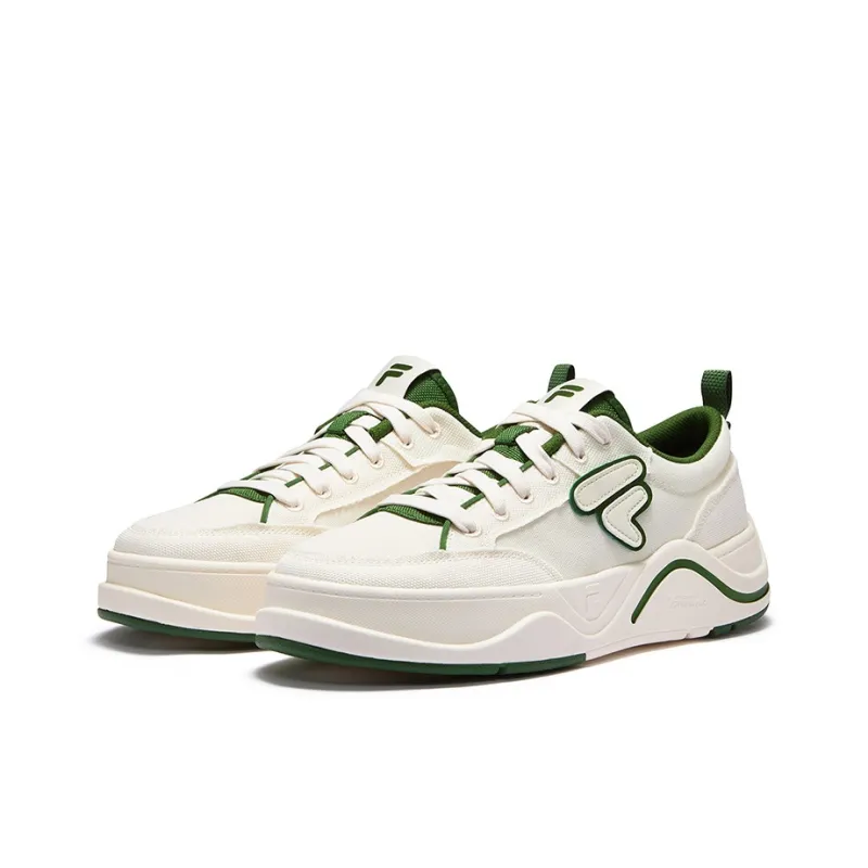 FILA FUSION 50-50 DX II CVS Cushioning Low-Top Skateboard Shoes Men's White Green-1