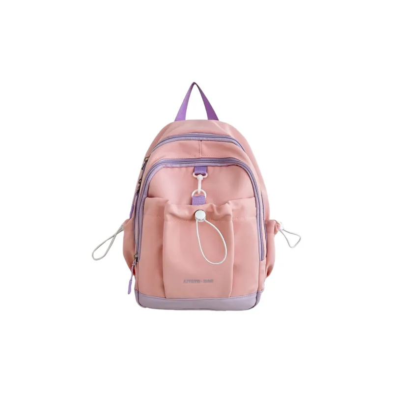 URBAN FOREST Nylon Backpack Regular Women's Black/Yellow/Green/Pink/Pink Purple-18