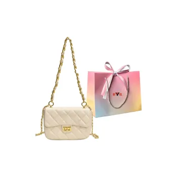Yalu PU Shoulder Bag Women's Black/Brown/Pink/White