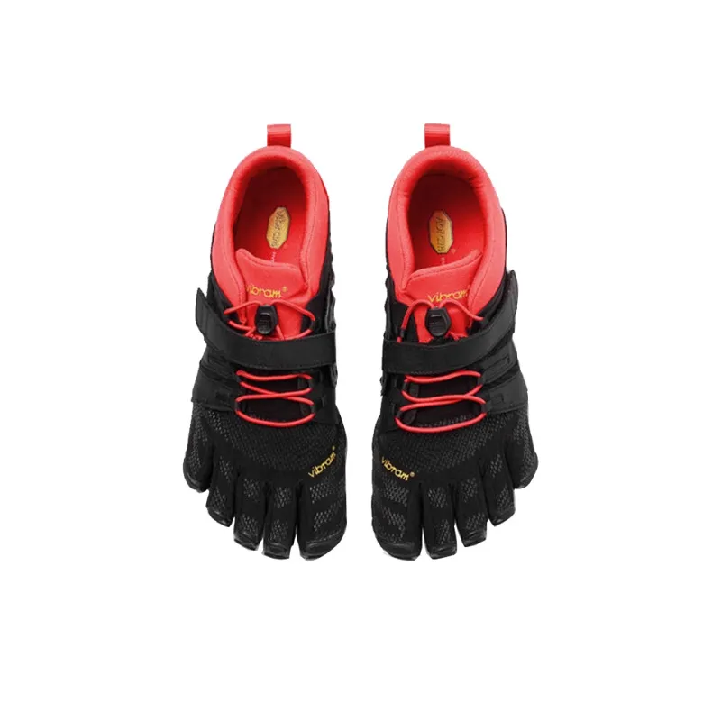 Vibram Slip-Resistant Support Lightweight Low-Top Training Shoes Men's Black Red-1