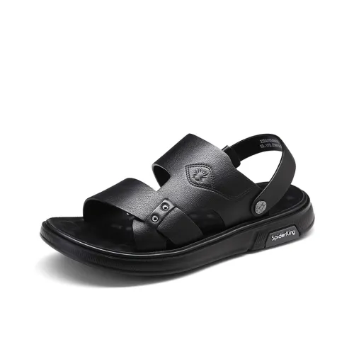 Spider King Beach Sandals Men's Black