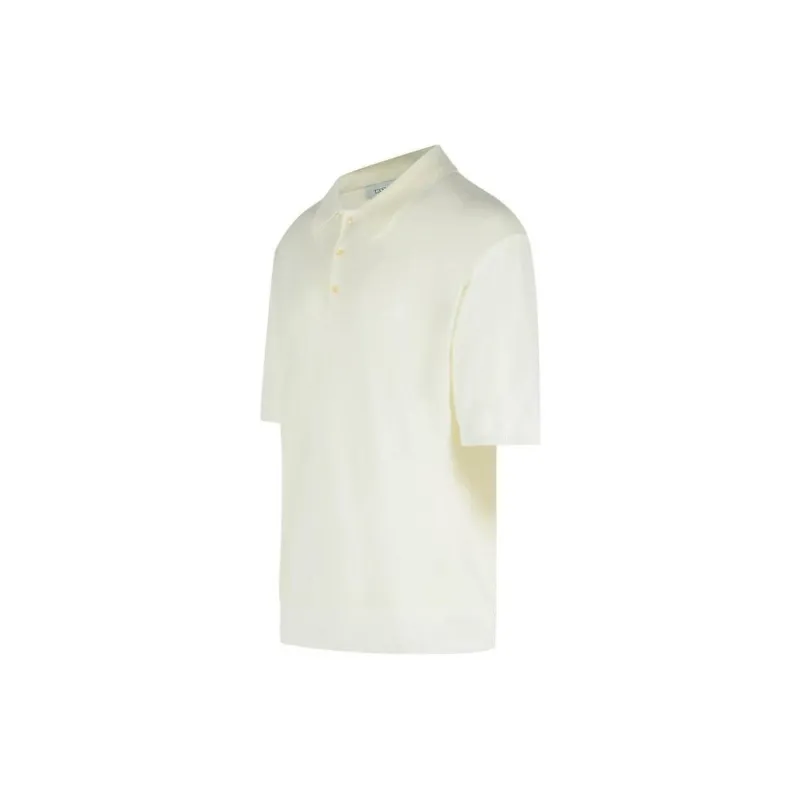 LANEUS Polo Shirts Men Cream-2
