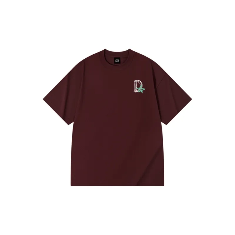 DIDTEK Drop Shoulder Sleeve Short Sleeved T Shirts Unisex-13