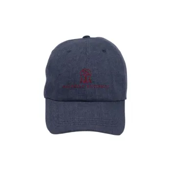 Brunello Cucinelli Logo Embroidered Twill Cap