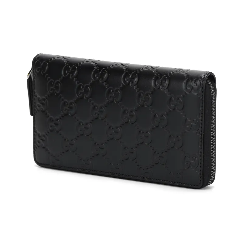 GUCCI Leather Wallet, Handbag Men's Black-1