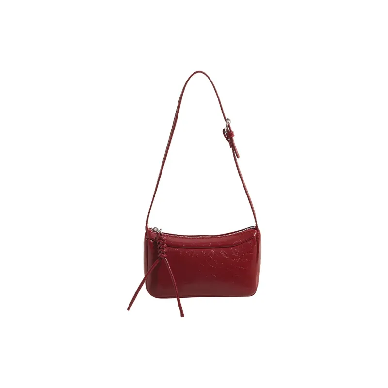 Yalu PU Shoulder Bag, Crossbody Bag Regular Women's Silver/Ecru/Black/Red-22