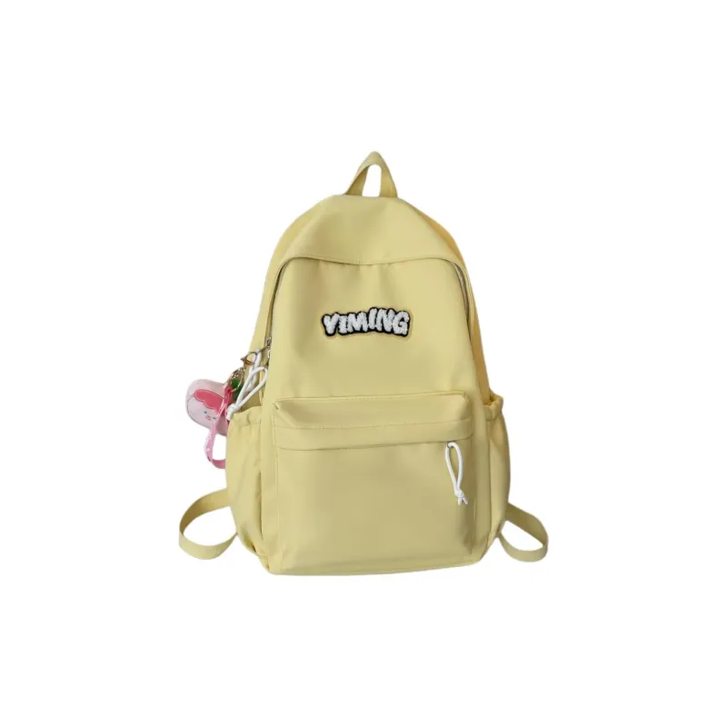 URBAN FOREST Nylon Backpack Unisex Red/Light Yellow/Green/Blue/White/Black-13