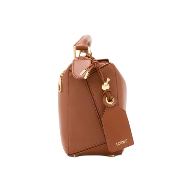 LOEWE Puzzle Sheepskin Shoulder Bag, Crossbody Bag, Handbag Trumpets Women's Brown-3