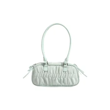 NOMK PU Shoulder Bag Regular Women's Green/Black/White