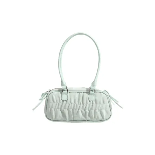 NOMK PU Shoulder Bag Regular Women's Green/Black/White