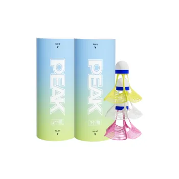 PEAK Nylon Shuttlecock 3 Pack Faux Fur Indoor And Outdoor Training All Shuttlecocks