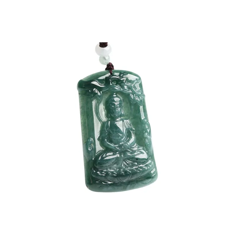 Oushuo Jewelry Ice Glutinous Jadeite Pendants Unisex-5