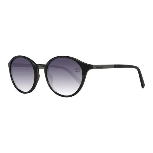Timberland Plastic Metal Irregular Shape Sunglasses Women's Black