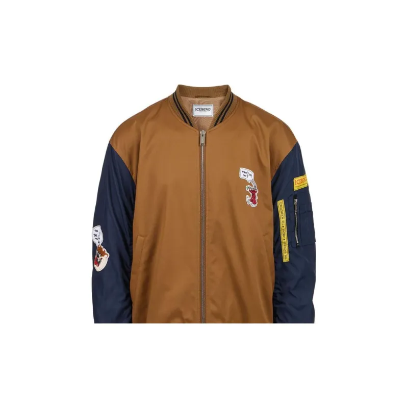 Iceberg Jackets Coats Men's Brown Blue-5