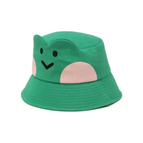 :CHOCOOLATE x LINE FRIENDS Cotton Bucket Hats Unisex Green