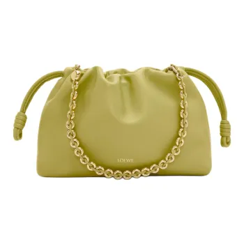LOEWE Sheepskin Handbags Clutches Medium Size Women's Light Moss Green