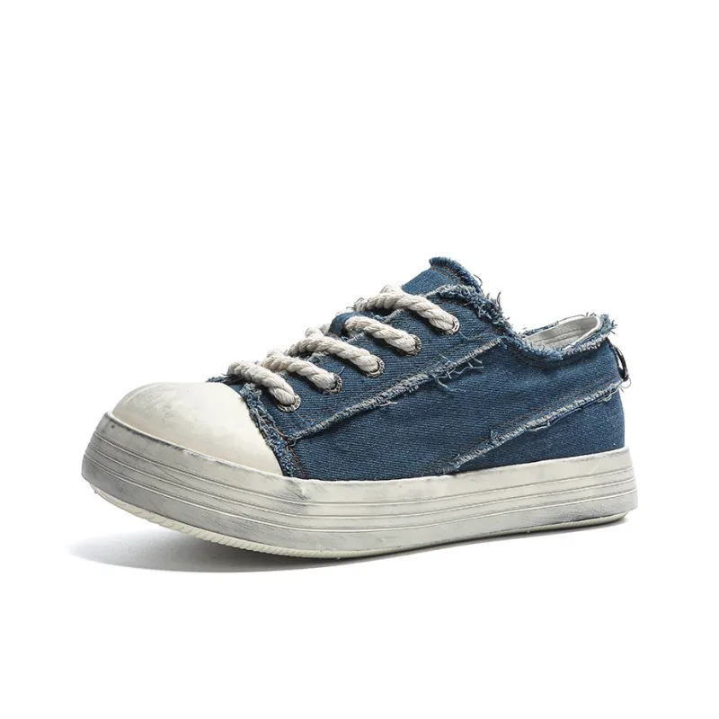 OUGLEMEN Cushioning, Impact Resistant, Abrasion Resistant, Slip Resistant Low Top Canvas Shoes Unisex-7
