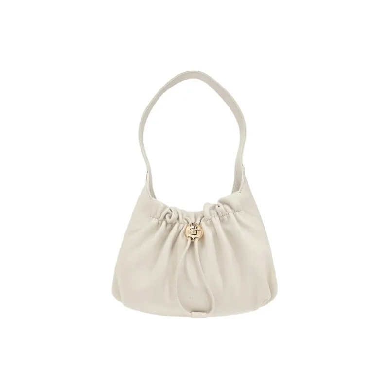 Furla Genuine Leather Shoulder Bag Mini Women's Cream White-0