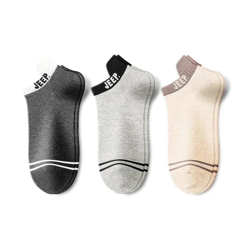 Jeep No Show Socks Unisex Multi double Loading-20