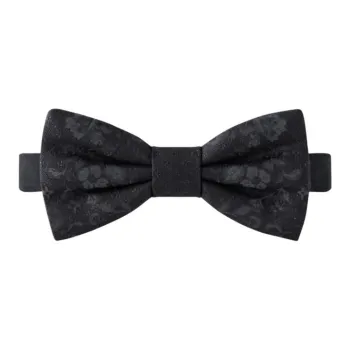 LOUIS VUITTON Mulberry Silk Ties Men's Black