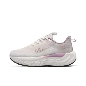 Warrior Cushioned Breathable Slip Resistant Low Top Running Shoes Women's White Purple