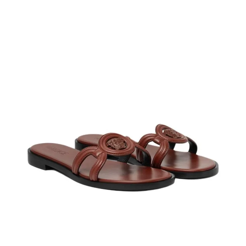 FANSIZHE Medusa '95 Slide Slippers Women's Brown-2