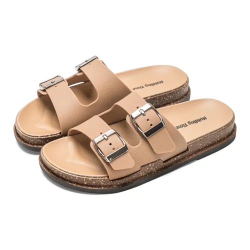 Soft Double Lace-Up Commute Slippers For Women's Summer Women's Dopamine Dressing Versatile Home Indoor Slippers