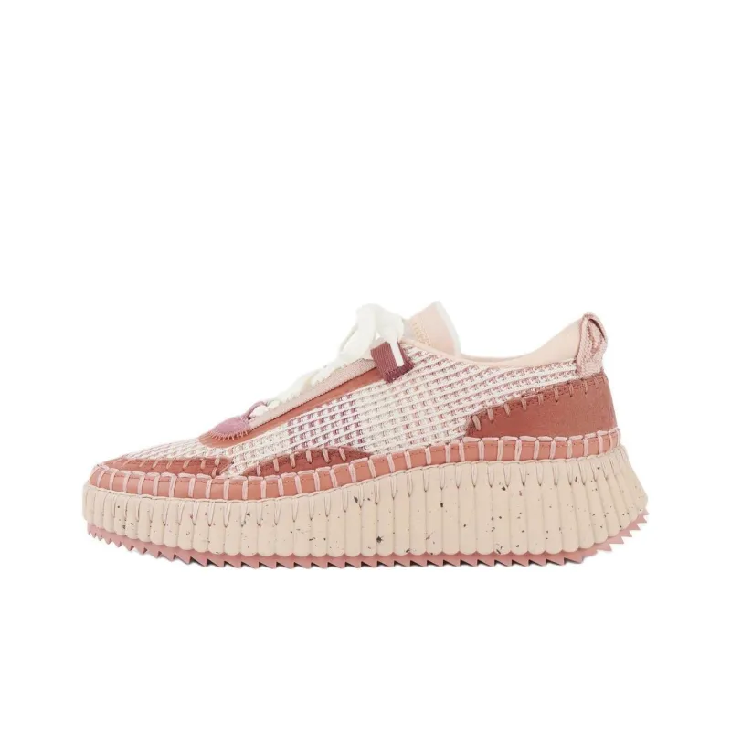 Chloé Nama Lace Up Sneakers Women's-0