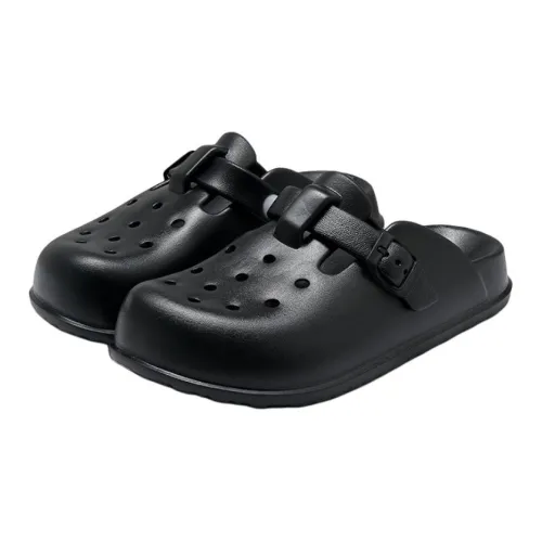 Lymia Vintage EVA Slip Resistant Breathable Closed Toe Clogs Slip on Mules Platform, Slippers
