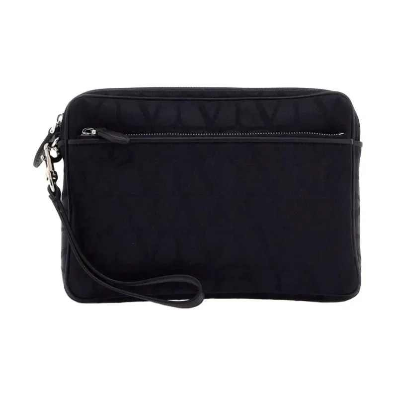 Valentino Polyester Clutch Men's Blue-0