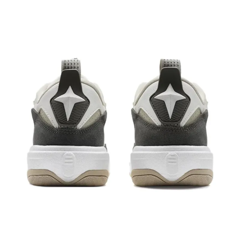 XTEP Wave CTR Durable Breathable Low-Top Skateboard Shoes Men's White Green-3