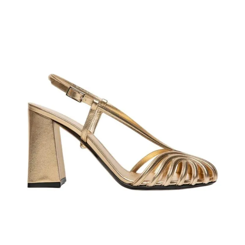 ALEVI Marta Strap Sandals 9cm Women's Gold-1