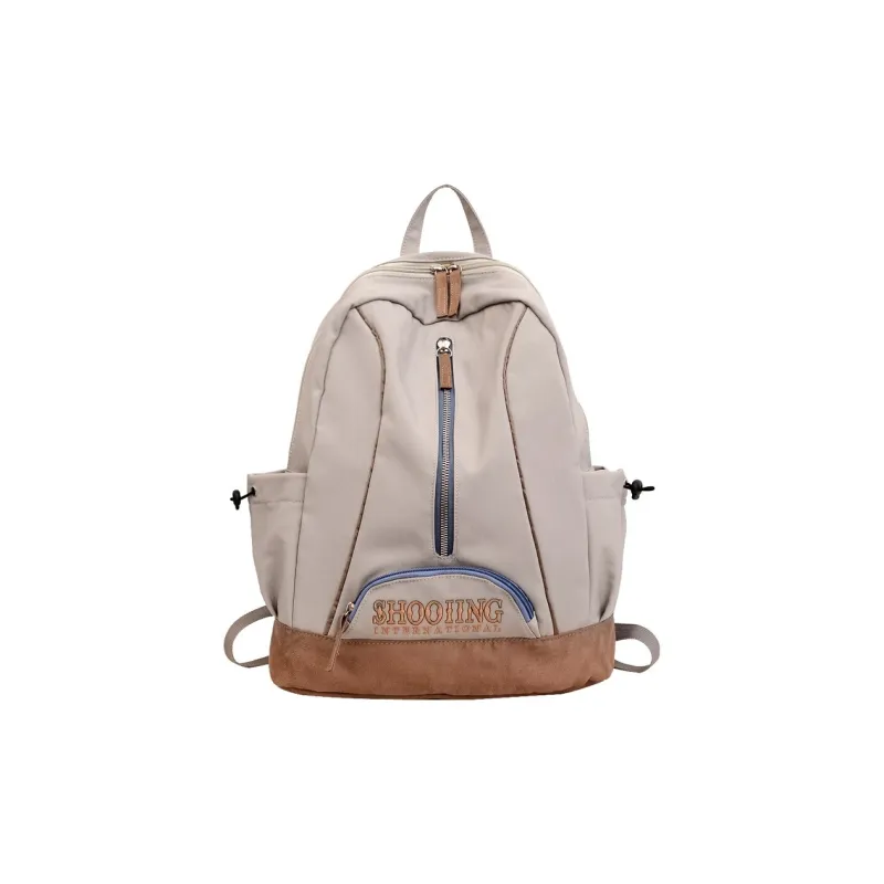 URBAN FOREST Nylon Backpack Unisex Gray/Green-0