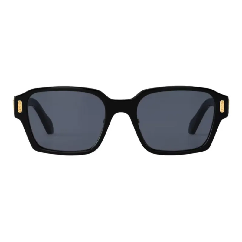 LOUIS VUITTON Metal Acetate Square Sunglasses Men's Black-0