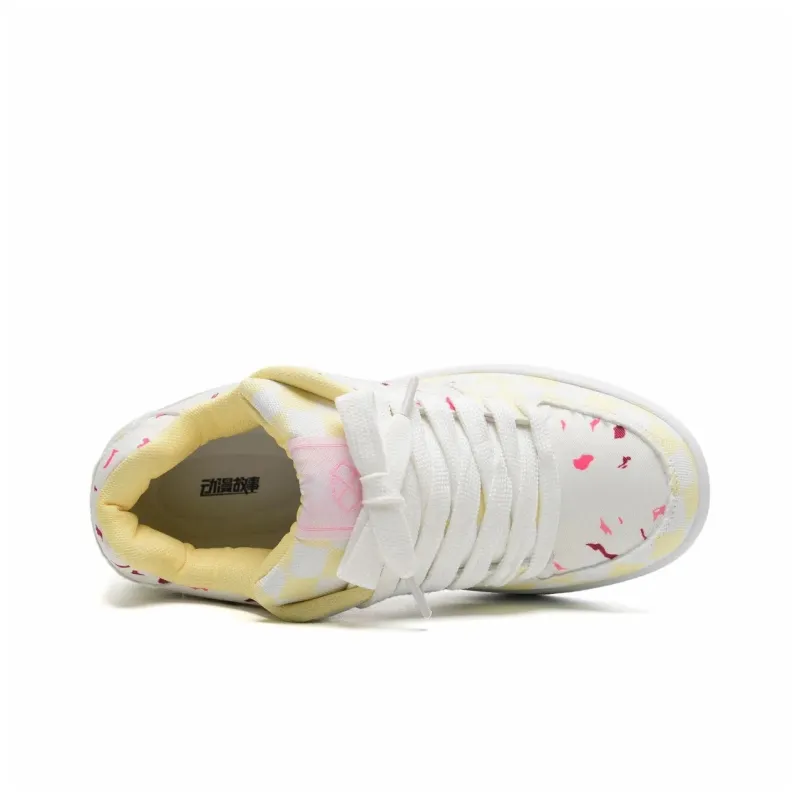 Anime Story Slip Resistant, Abrasion Resistant, Lightweight, Breathable Low Top Skateboard Shoes Unisex-95