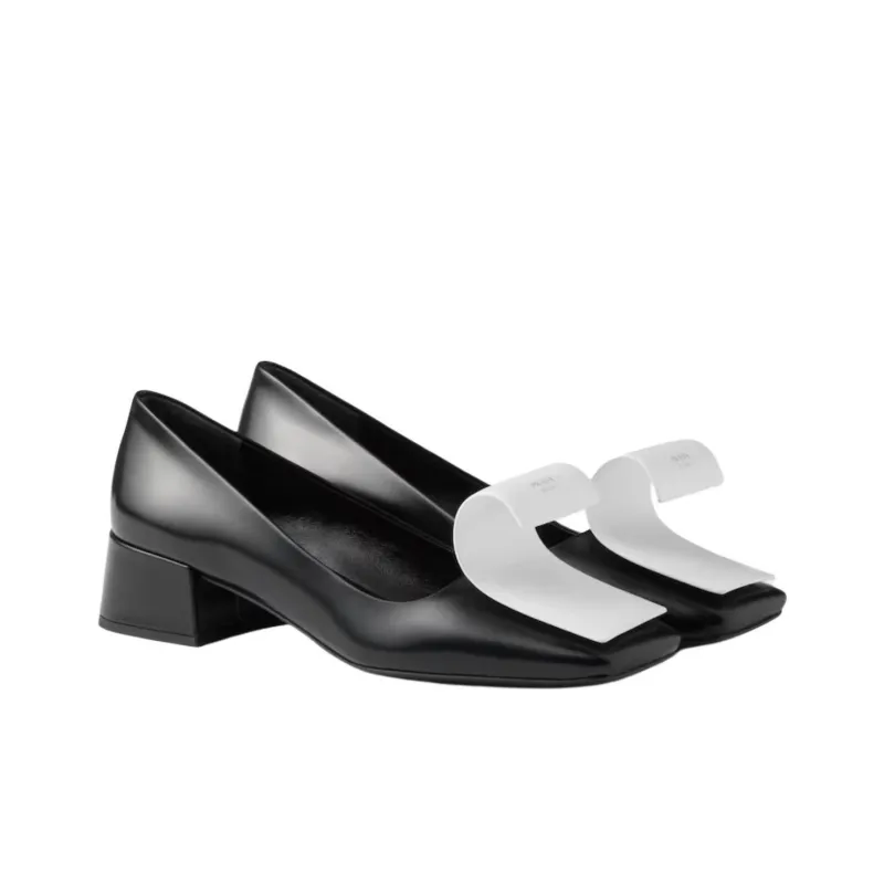 PRADA Loafers 3.5cm Women's Black-2
